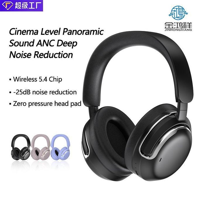 M15 Wireless Over-Ear ANC Headphones - Active Noise Cancellation Bluetooth Headset with Deep Bass & HD Mic