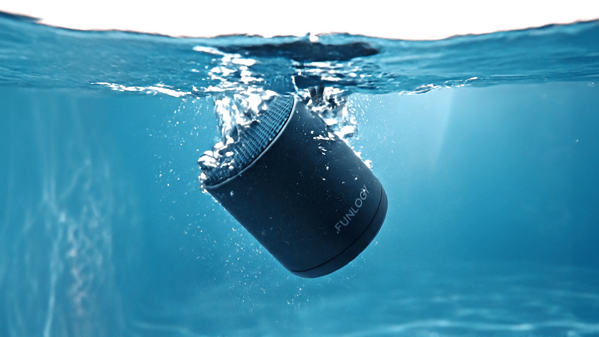 FUNLOGY Portable Mini2 Bluetooth Speaker, Wireless Portable Speaker with Deep Bass, IPX7 Waterproof, TWS Stereo Pairing, Built-in Mic, Small Speaker for Shower, Outdoor, Travel, Black