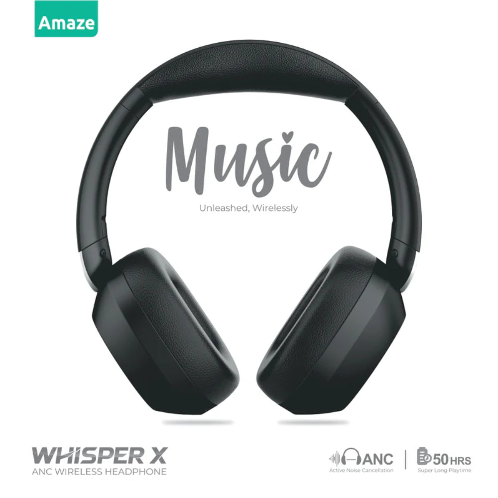 Hopecom K600 ANC Wireless Over-Ear Headphones - Intelligent Noise Reduction Bluetooth Headset with Hi-Fi Sound
